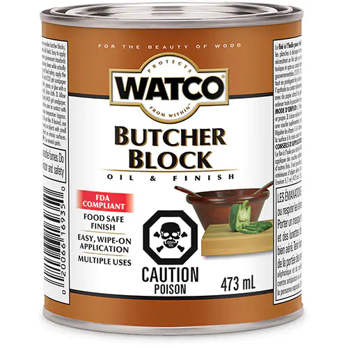 Watco Butcher Block Oil & Finish, 473 mL