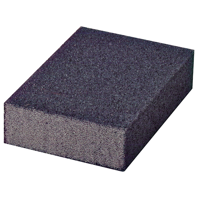 Sanding Sponge, 4 in L, 2-3/4 in W, Fine, Medium