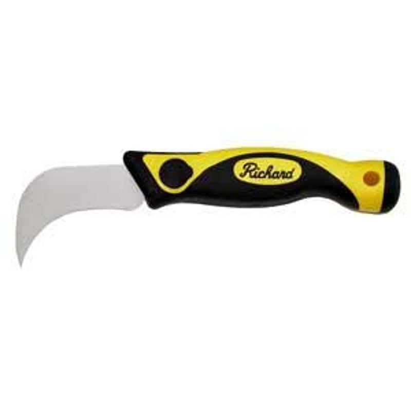Linoleum Knife, Chrome Vanadium Steel Blade, Ergonomic Handle, Rubber Handle