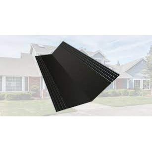 12" X 12" VALLEY FLASHING - 8FT BLACK