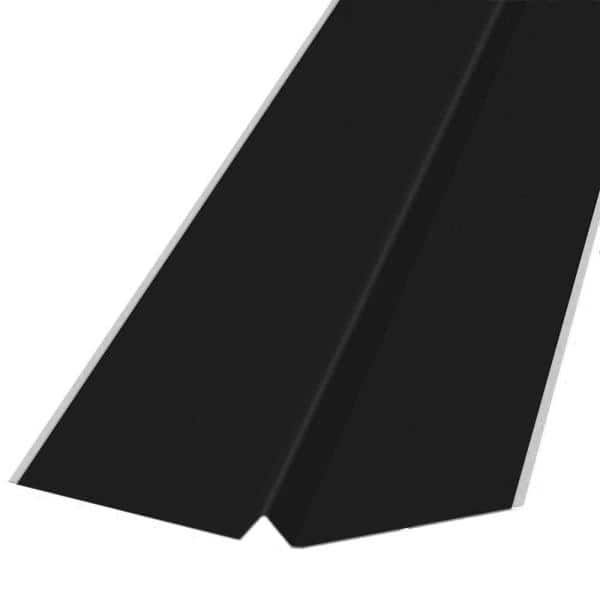 12" x 12" x 8' W Valley Flashing, Black 28ga
