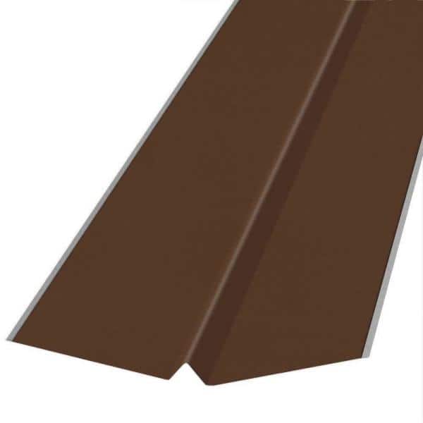 12" x 12" x 8' W Valley Flashing, Brown 28ga