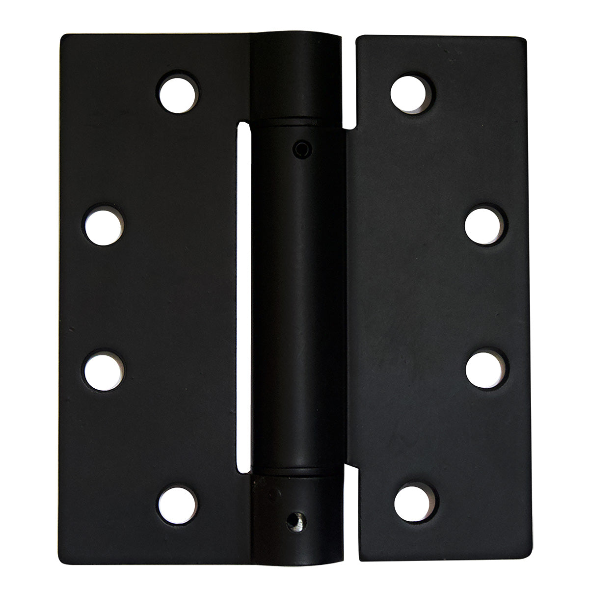 4-1/2"x4" Single Action Spring Hinge, Matte Black