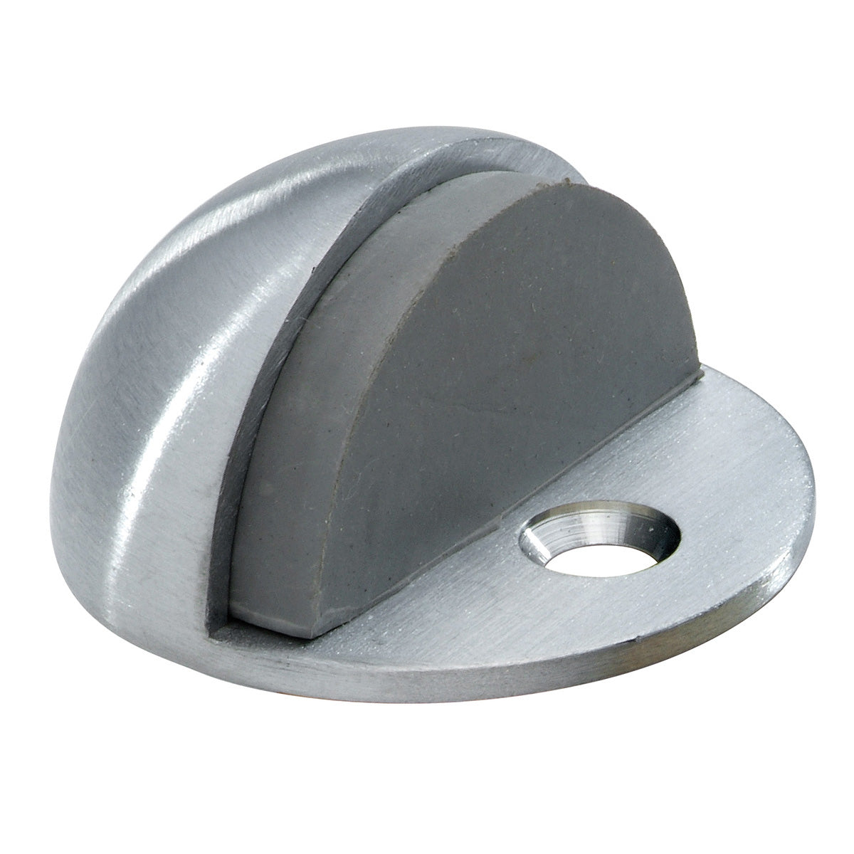 1" Low Profile Floor Stop, Satin Chrome