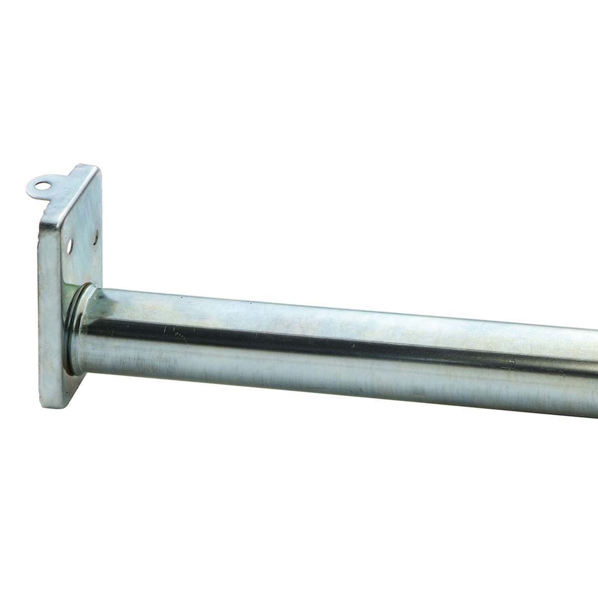 48"-72" Adjustable Metal Closet Rod, Zinc