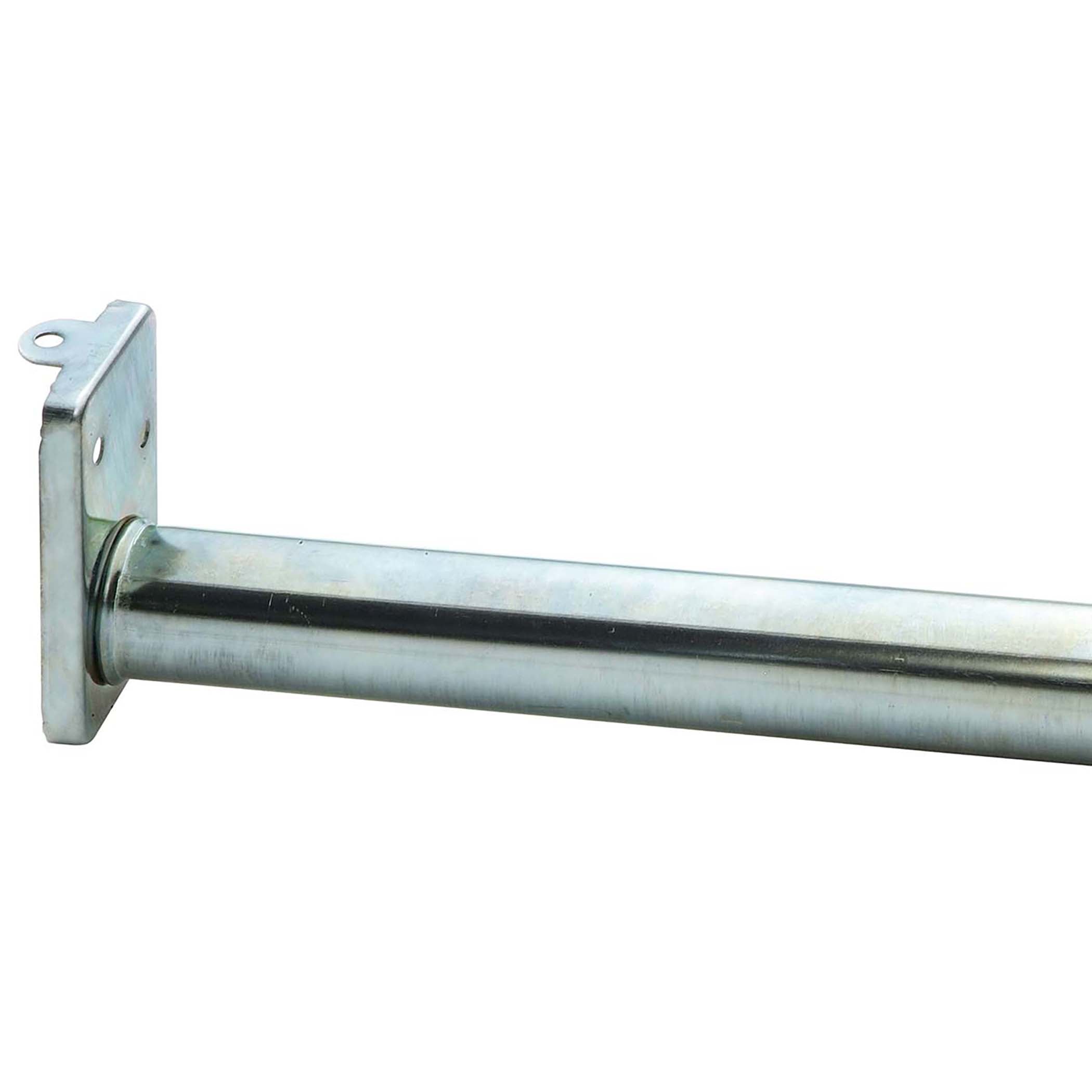 96"-120" Adjustable Metal Closet Rod, Zinc