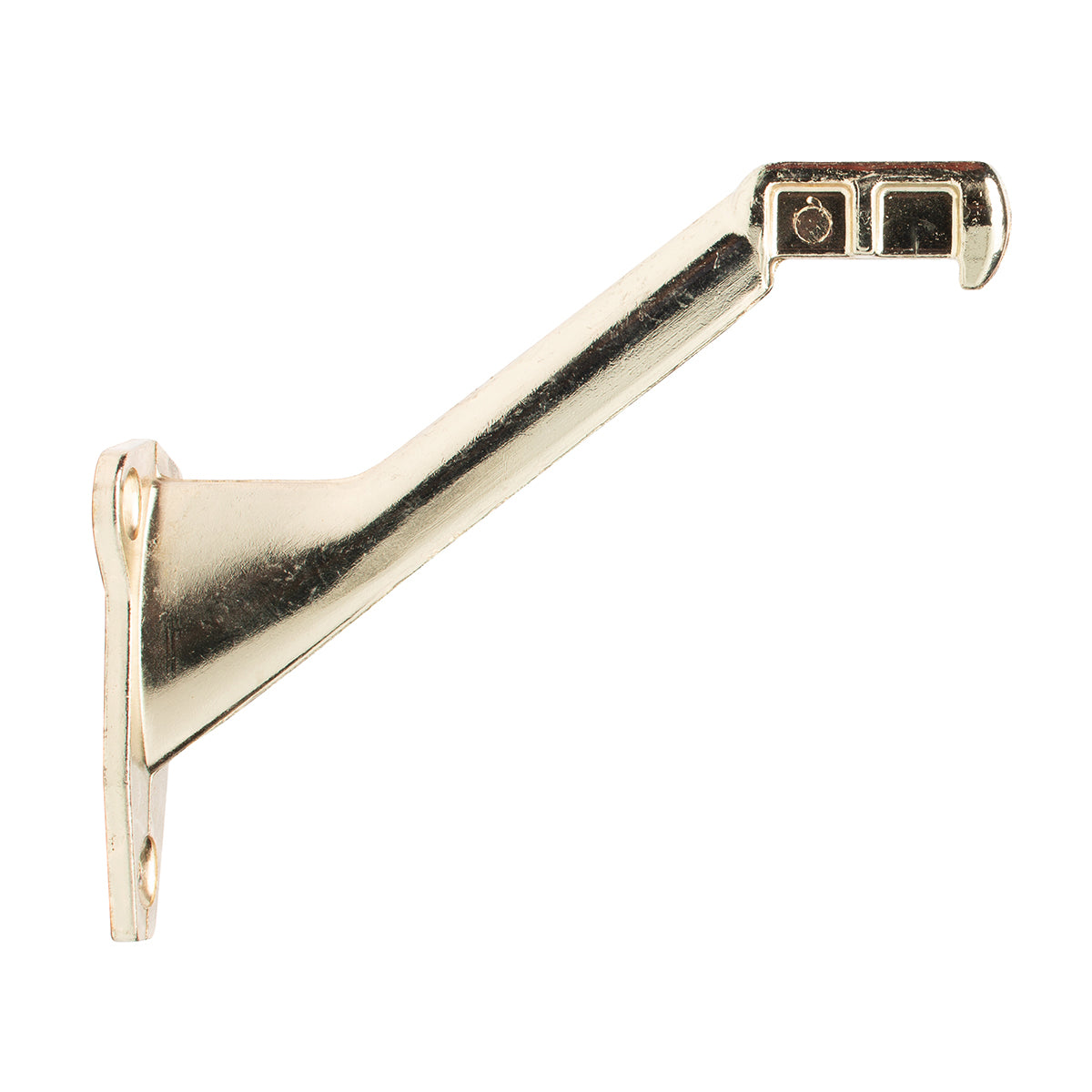 50 mm Clearance Handrail Bracket, Polished Brass
