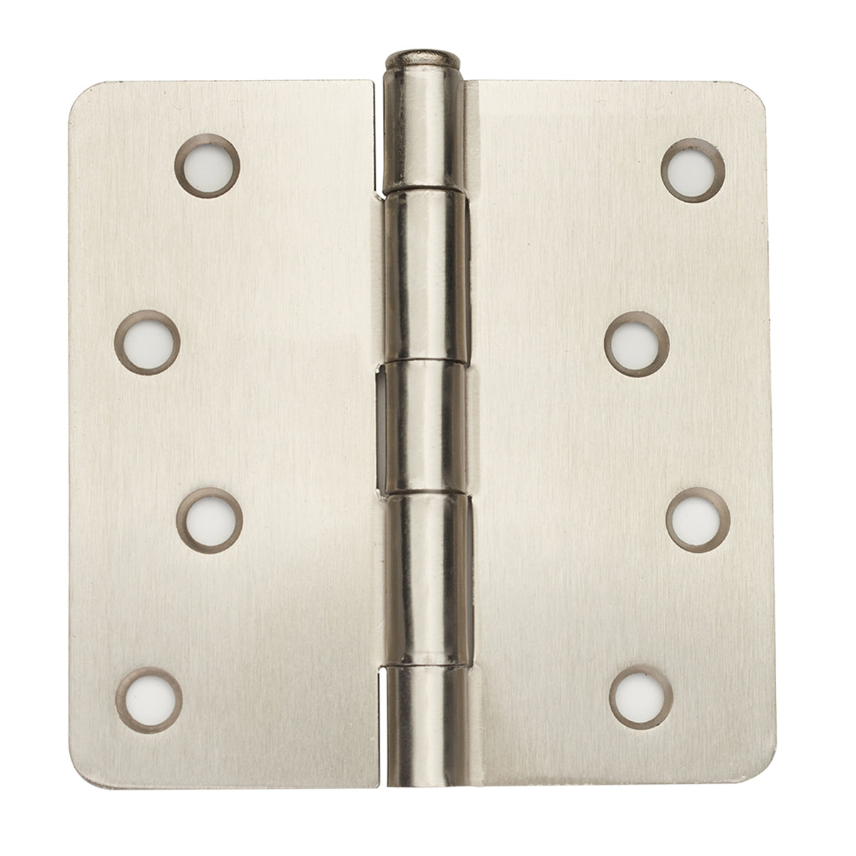 3-1/2"x3-1/2" Plain Bearing Residential Butt Hinge, Satin Nickel