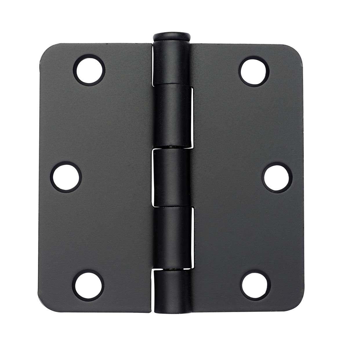 3"x3" Plain Bearing Residential Butt Hinge, Matte Black