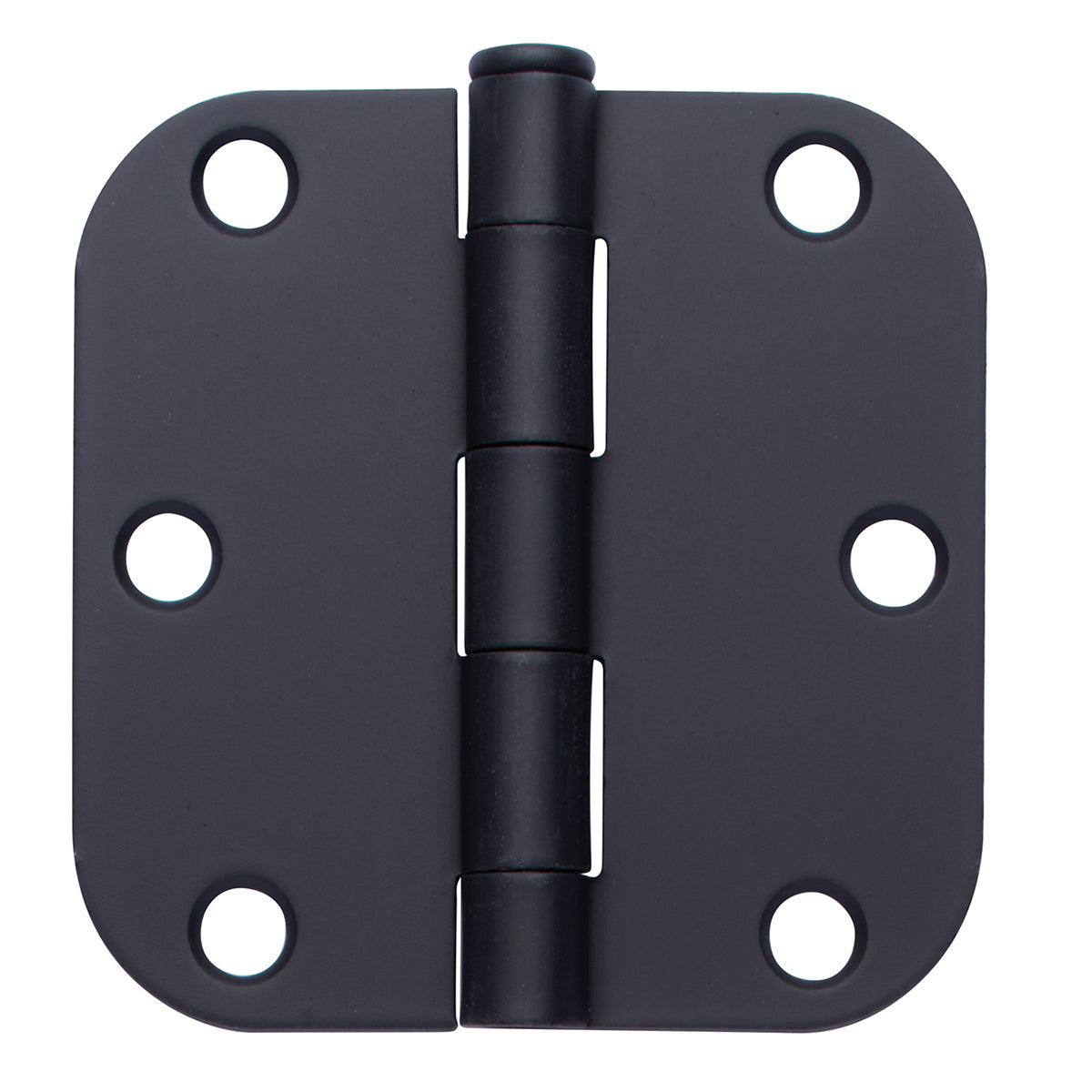 3"x3" Plain Bearing Residential Butt Hinges, Matte Black