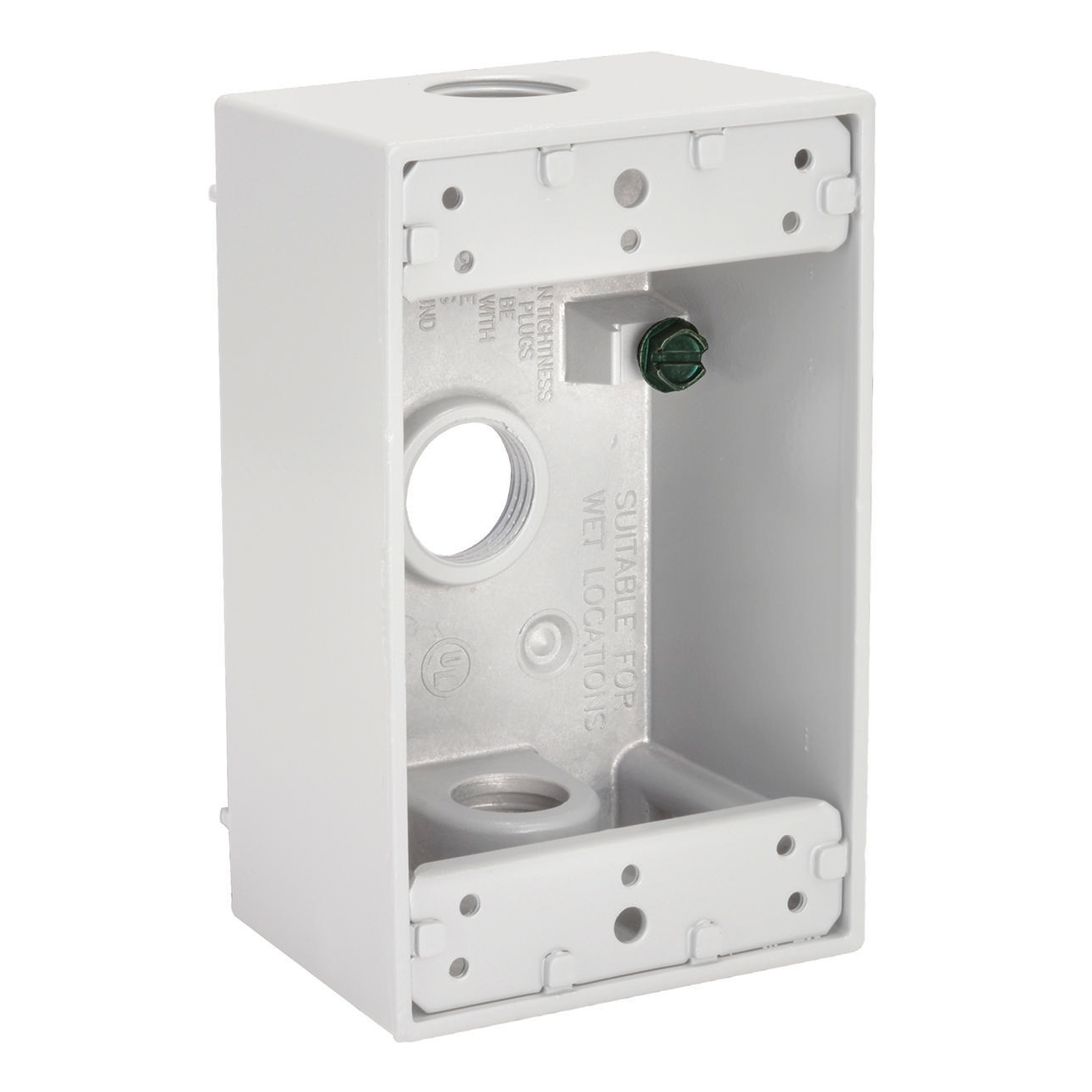 BOX OUTLET AL 2-3/4X4-1/2X2IN
