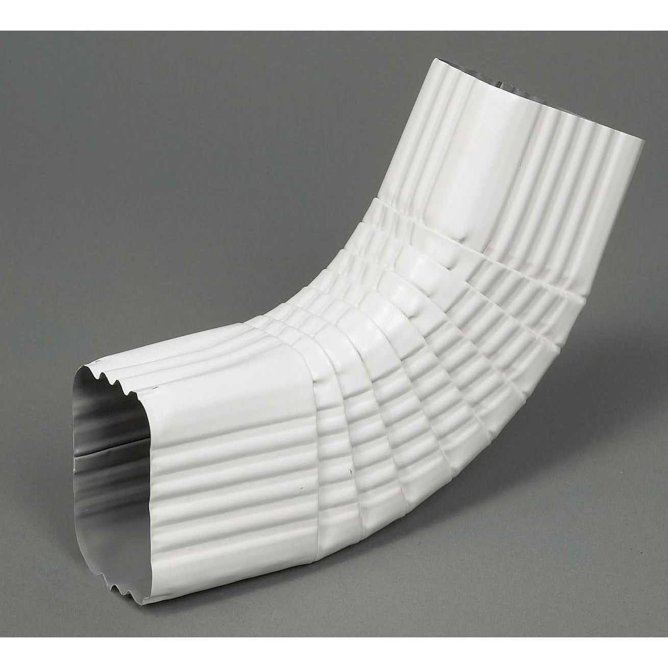 2" x 3" Aluminum Elbow "B", White