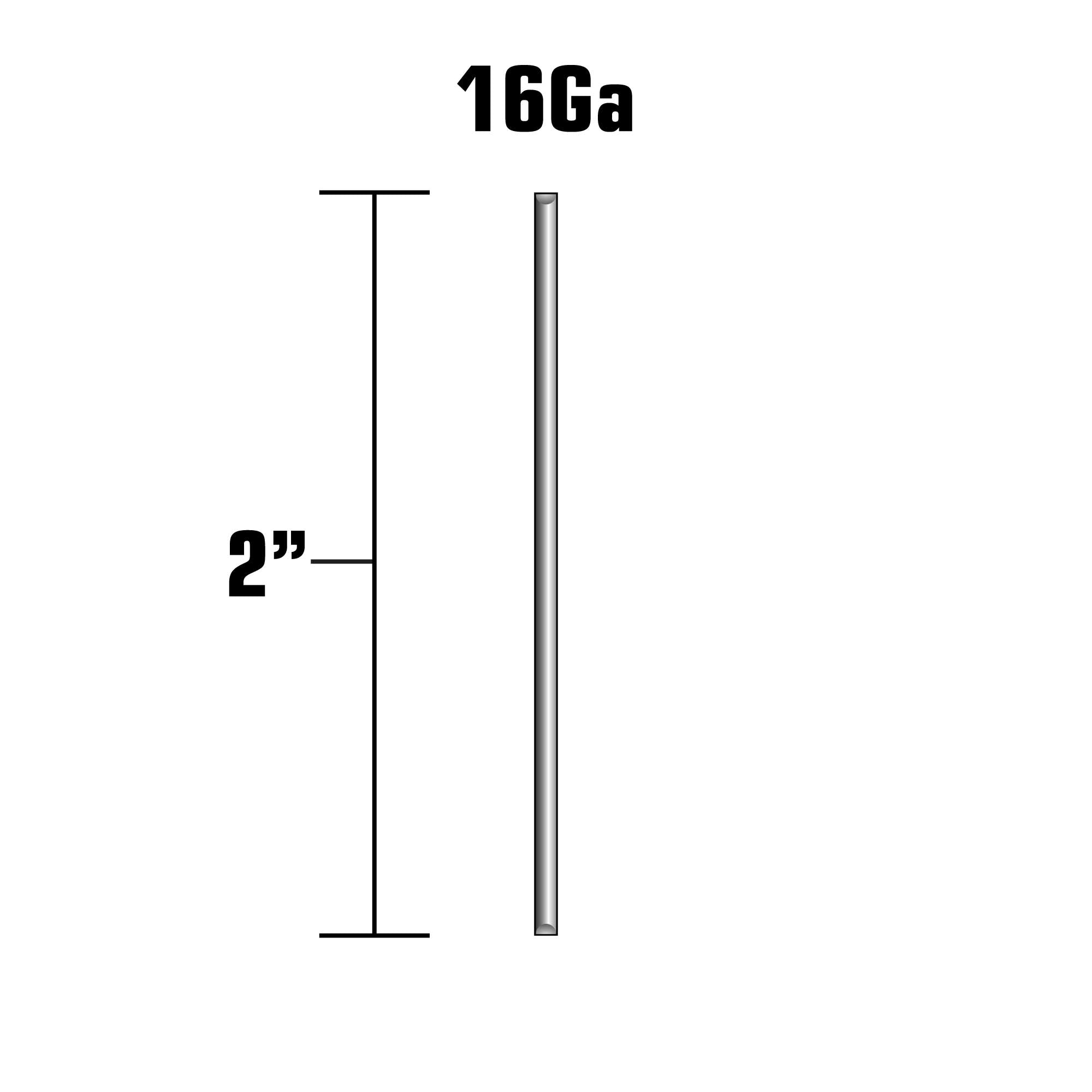 2" 16ga Straight Finish Nail | 14204HPT