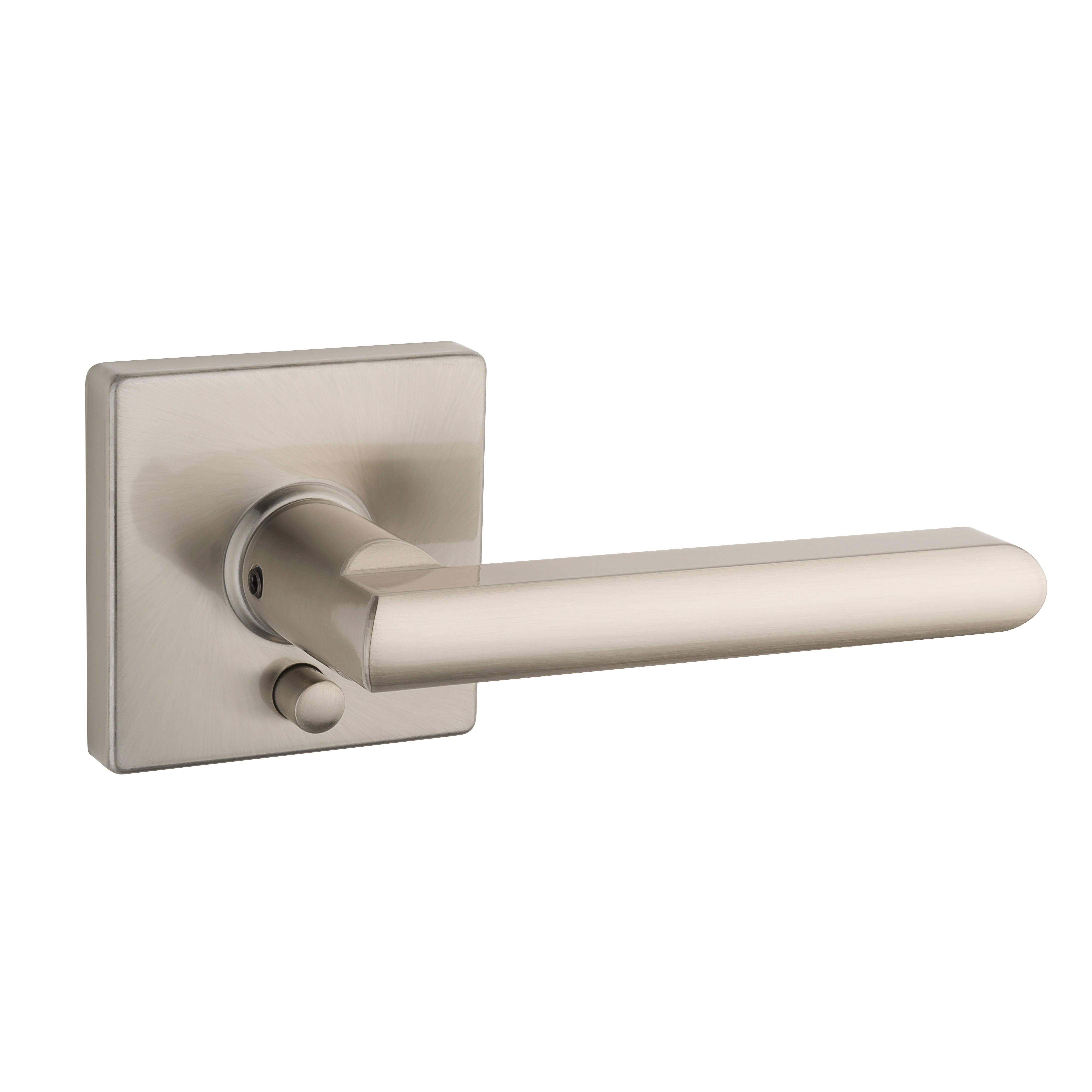 Vega - Square Rose Lever - Privacy - Satin Nickel