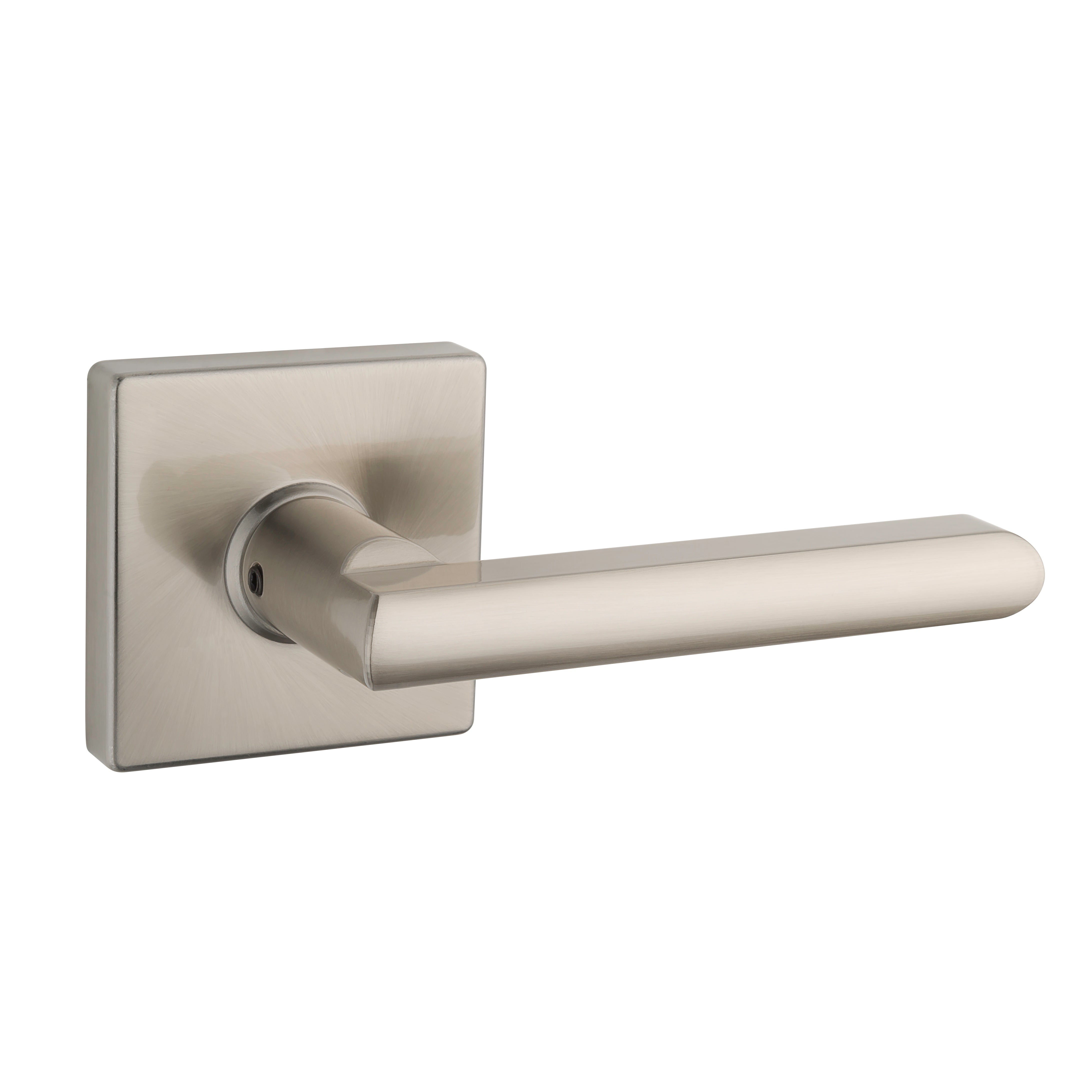 Vega - Square Rose Lever - Passage - Satin Nickel