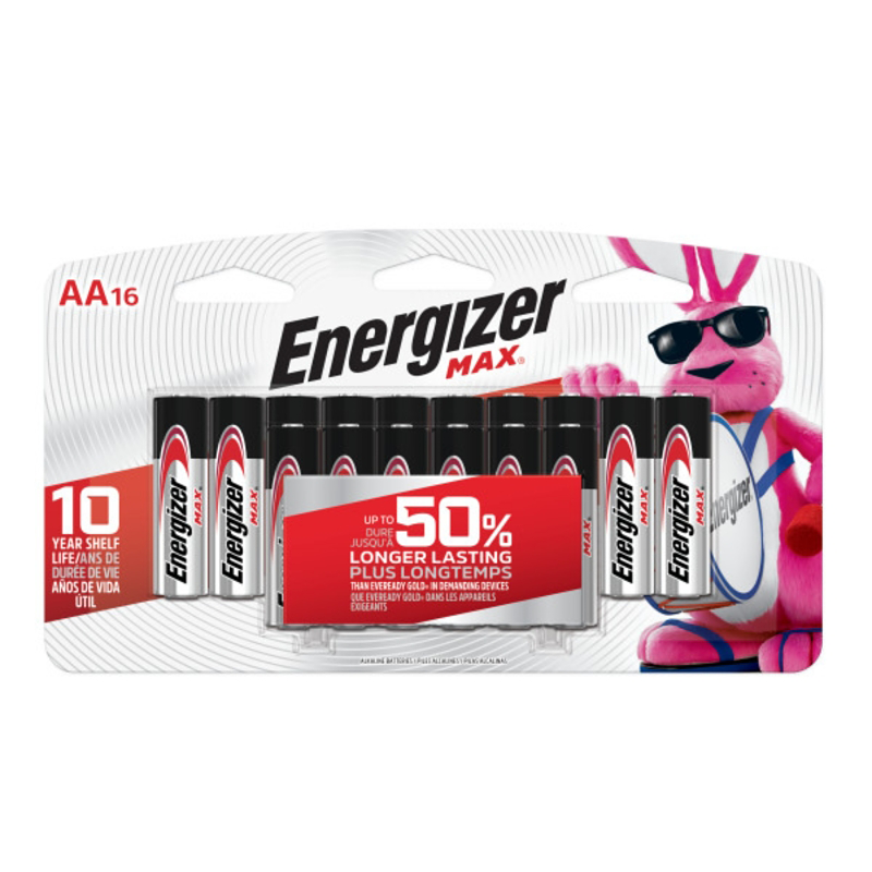 BATTERY ALKALINE MAX 16PACK/AA