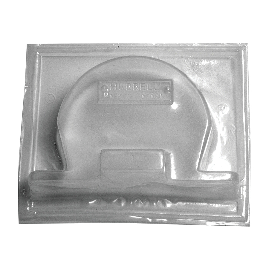 4" Plastic Vapor Barrier Box