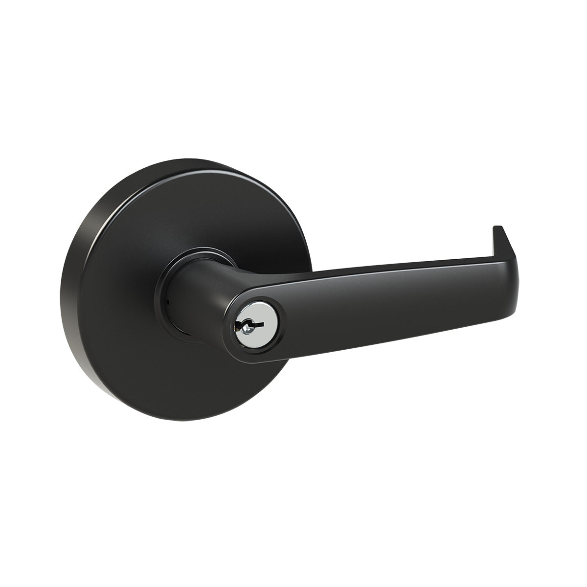 Duke Commercial Storeroom Lever, Matte Black