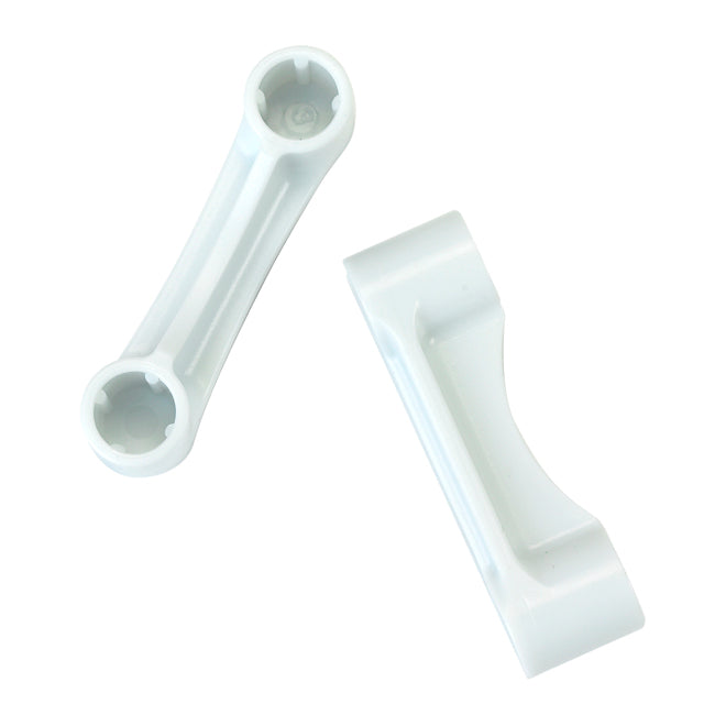 1/2" x 2" Shelf and Rod End Cap, White
