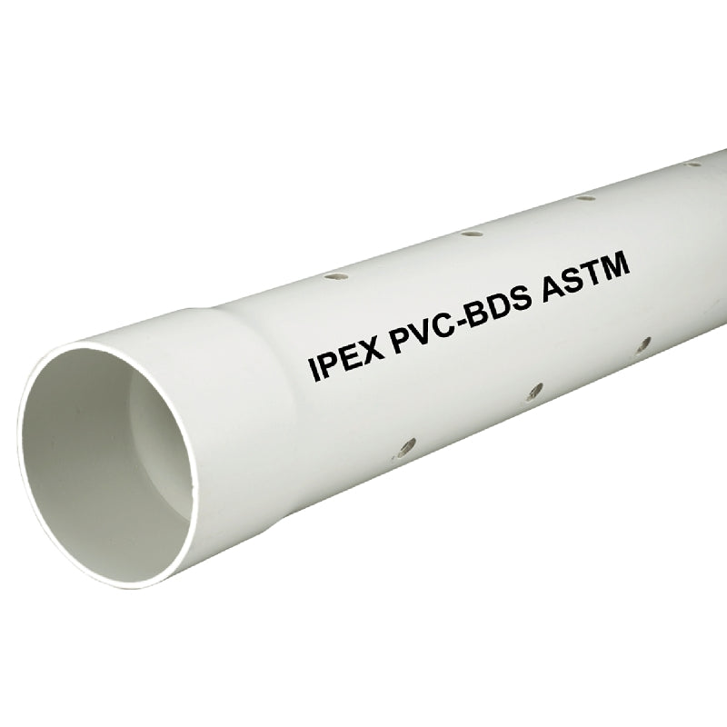 4"x10' PVC Perforated Sewer and Drain Pipe