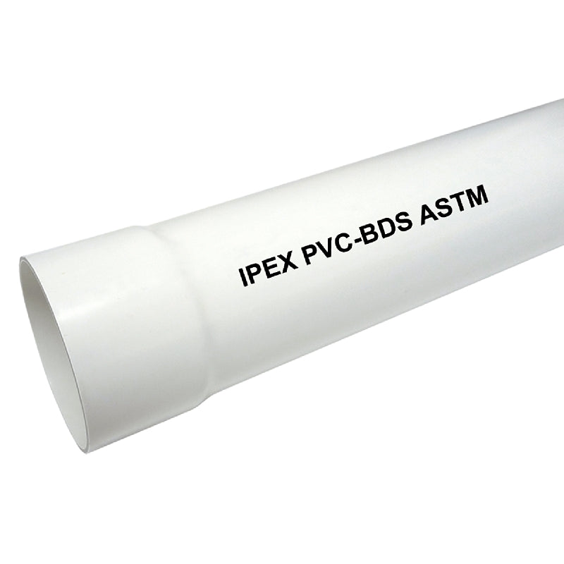 3"x10' PVC Solid Sewer and Drain Pipe