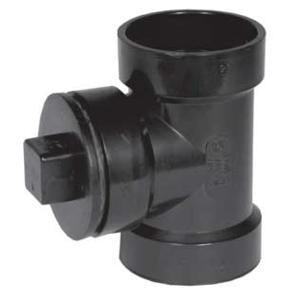 3" ABS Cleanout Tee w/ Plug H x H x GSKT