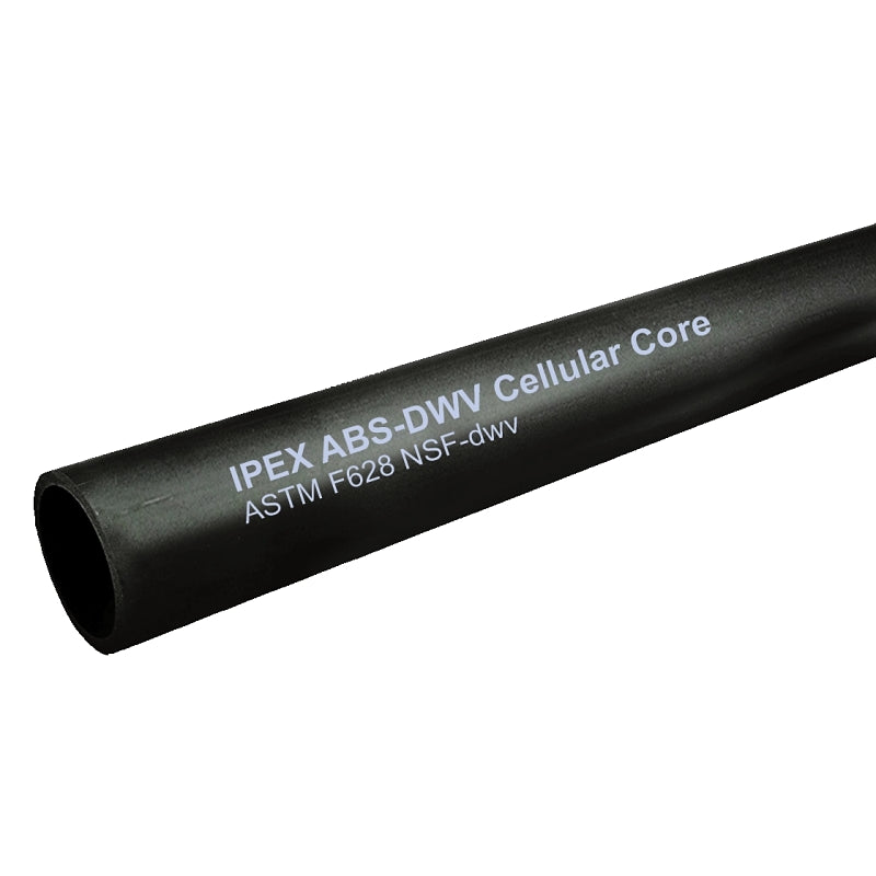 3" Cellular Core ABS Pipe, Black
