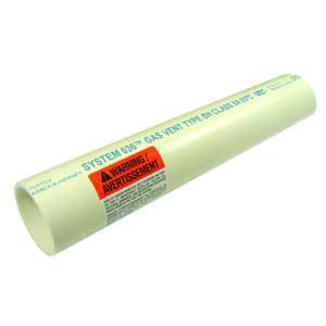 2"x10' PVC 636 System Gas Vent Pipe