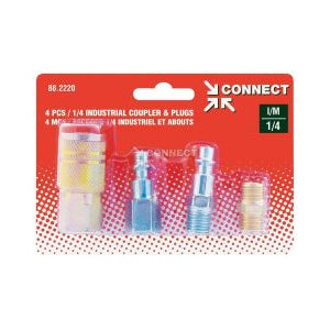 KIT COUPLER COMPR 1/4IN 4PC
