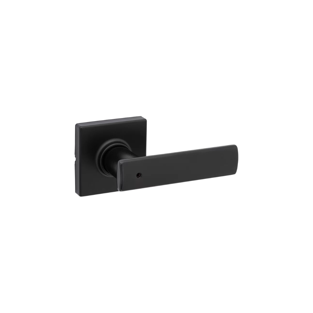 Breton Lever (Square) - Bed/Bath Privacy Matte Black