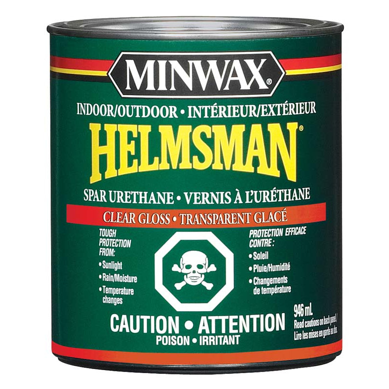 Minwax® Indoor/Outdoor Helmsman® Spar Urethane, Gloss, Clear, 946 mL,