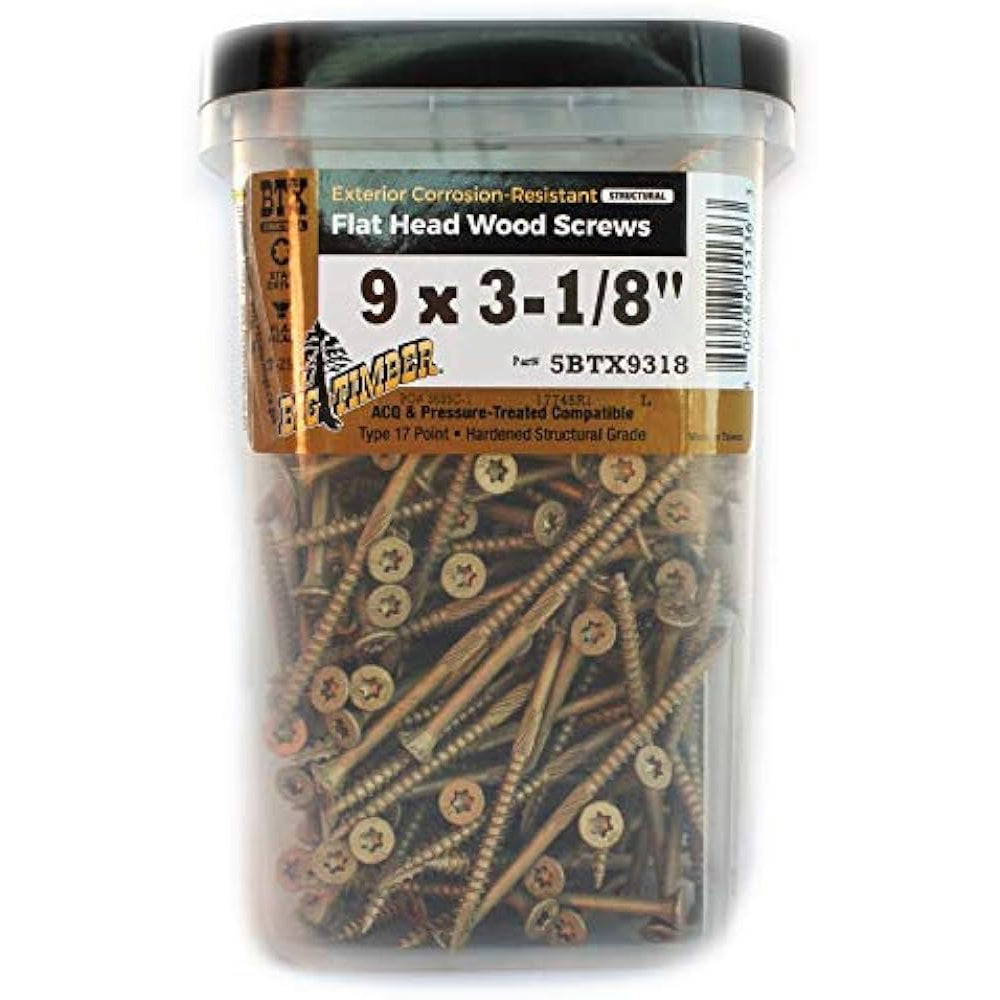 5# Bucket 9 x 3-1/8" Bronze Robertson® Flat Head (389/Bucket)