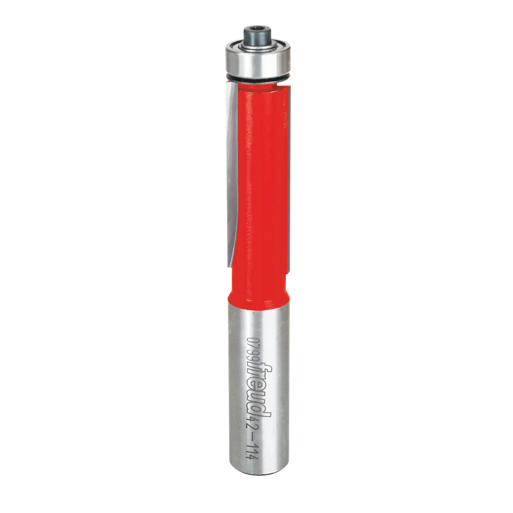 1/2" (dia.) Bearing Flush Trim Bit with 1/2" shank, 2 flutes