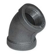 ELL PP UN 3/4 INCH 45 DEG IRON BLACK