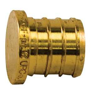 PLUG PEX BRASS 1/2IN