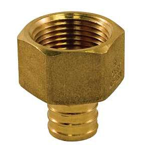 PEX ADAPT FEM BRASS 1/2IN