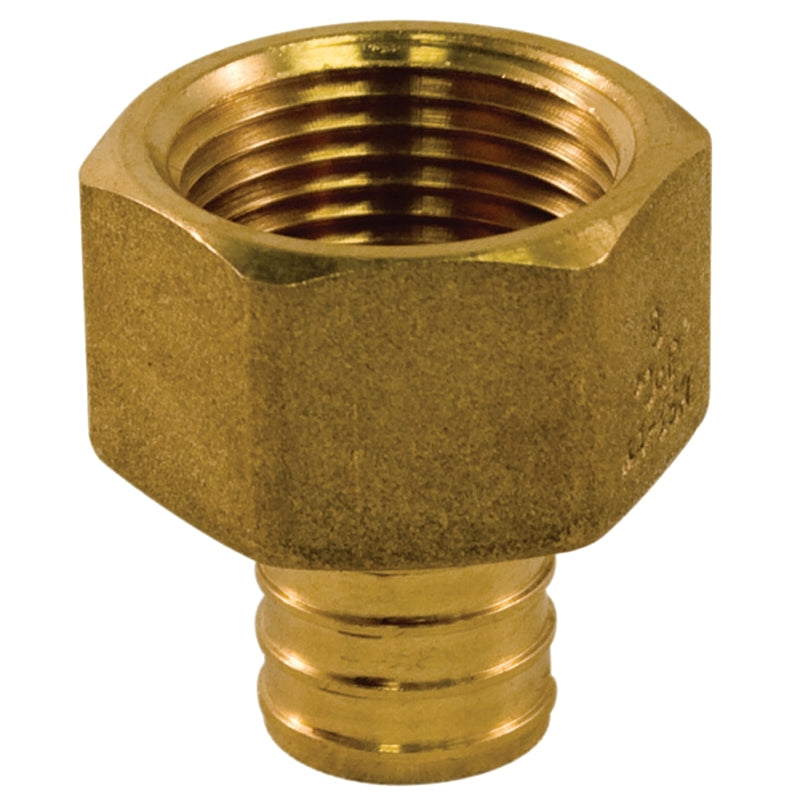 3/4" Pex Female Adapter, Brass