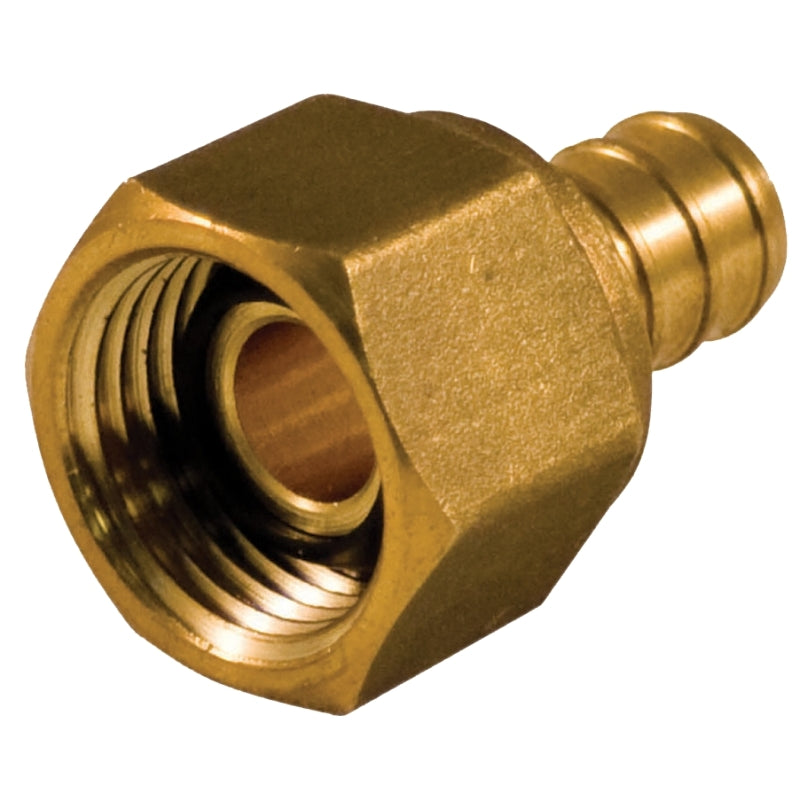 Pipe Adapter, 1/2 in, PEX x FIP, Brass 9783-703