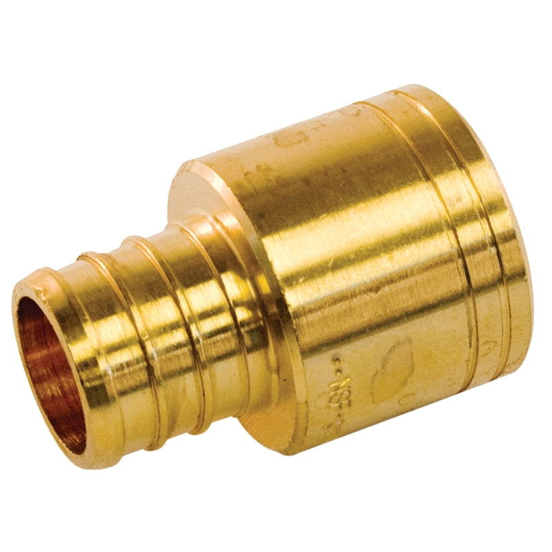 1/2" Pex Female Sweat Adapter, Brass