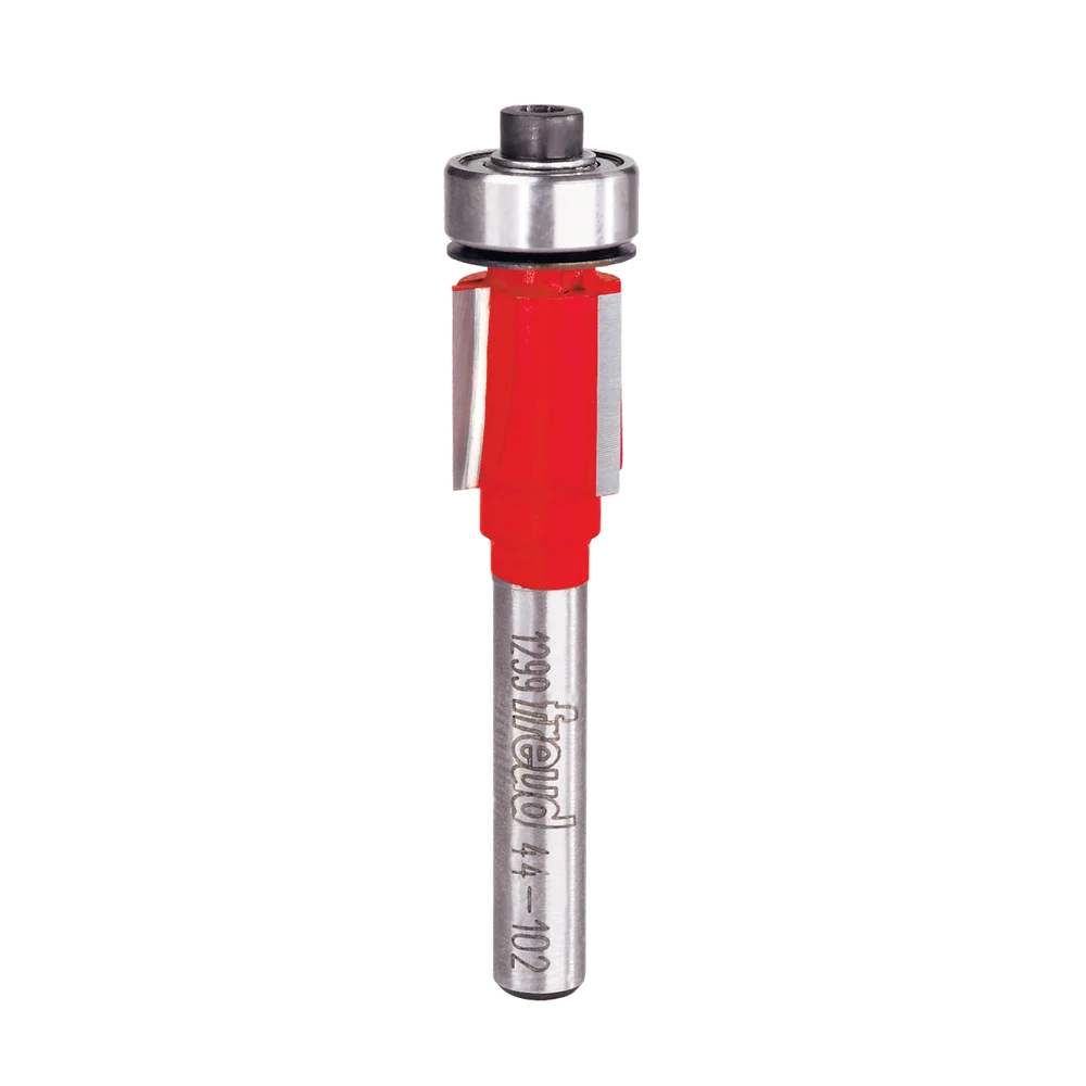1/2" (dia.) Bearing Flush Trim Bit with 1/4" shank, 1/2" carbide height