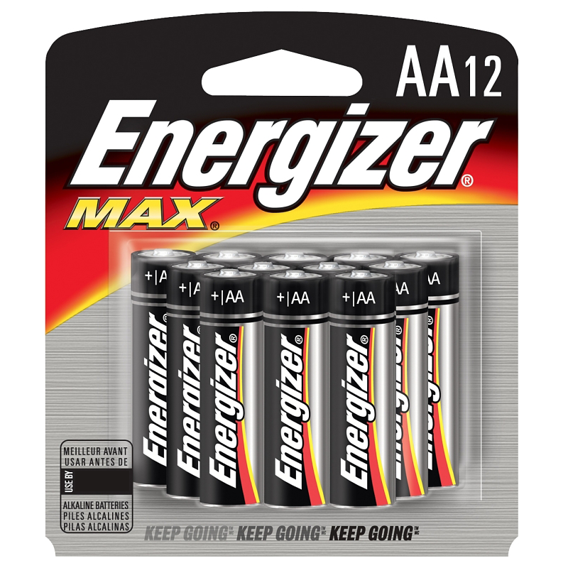 BATTERY MAX ALK AA12 12/PK