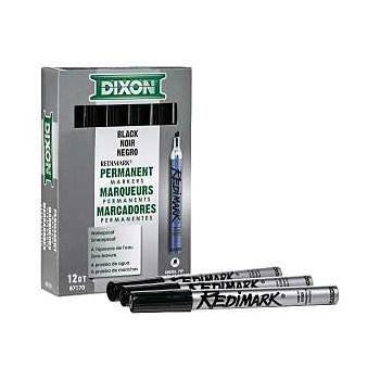 MARKER WEDGE TIP BLACK