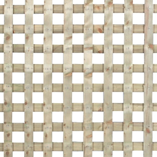 4'x8" Brown Pressure Treated Square / Georgian Lattice