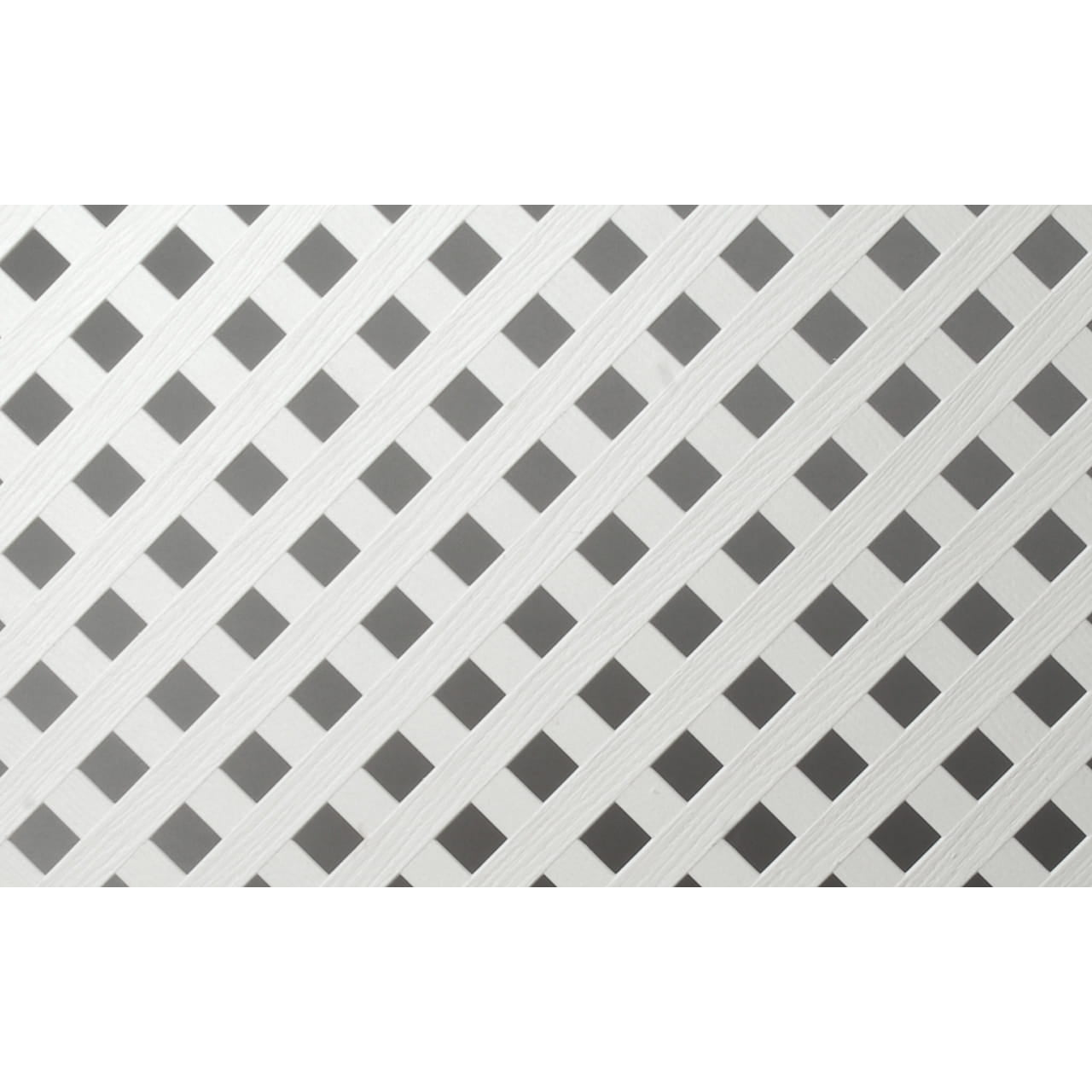 4'x8' Vinyl Privacy Lattice White
