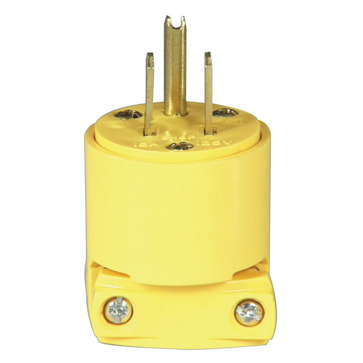 PLUG VINYL YEL 15A 125V