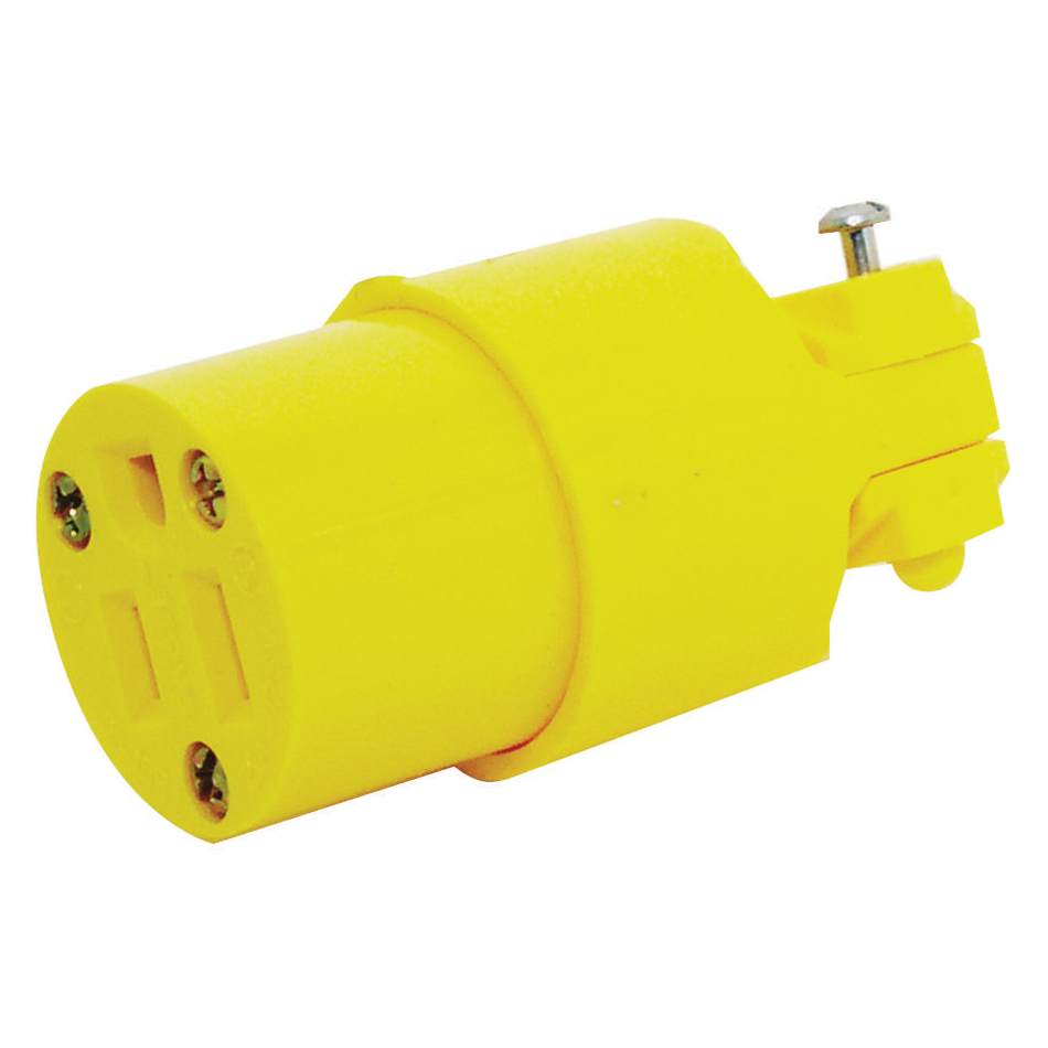 CONNECTOR M PLUG 15A 125V YEL