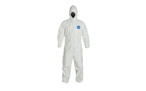 Tyvek XL White Polypropylene Coverall With Hood
