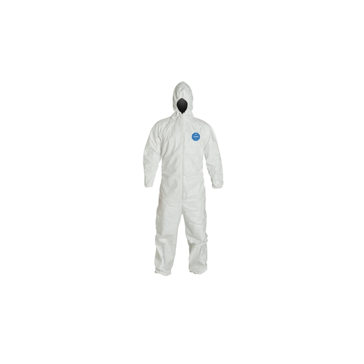 Tyvek Large White Polypropylene Coverall With Hood