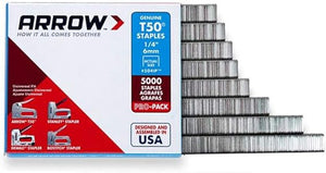 Arrow T50 1/4 inch Staples, 5000/pack