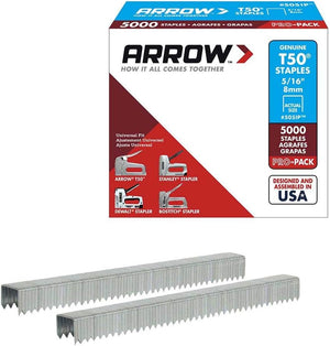 Arrow T50 5/16 inch Staples, 5000/pack